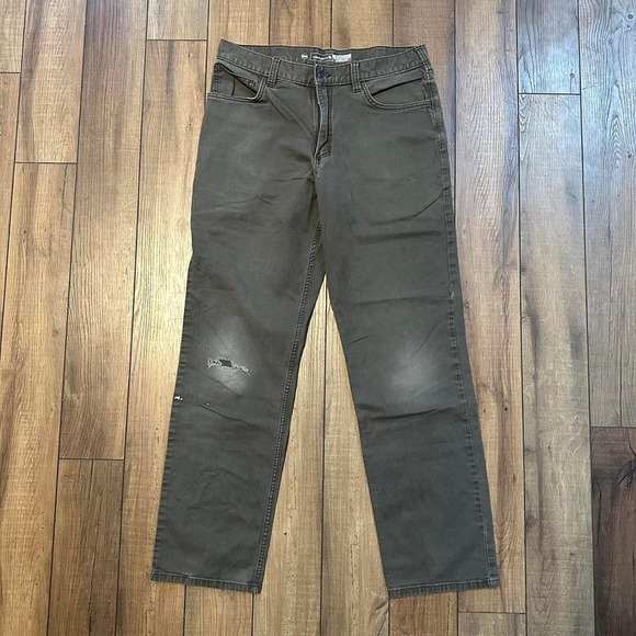 Carhartt relaxed fit‎ baggy gray distressed workwear pants size 34 x 34 - Picture 2 of 6